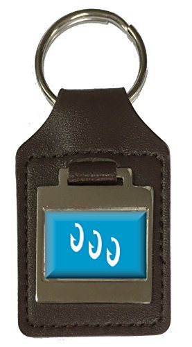 Porte-clés en cuir gravé drapeau Norvège Frøya accessoire homme femme