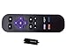 Vinabty New Replaced Remote Control Fit for Roku Streaming Box 1 ( Lt, Hd ) Roku 2 ( Xd, Xs ) and Roku 3 , Roku4 with Instant Replay (Do not work with Roku streaming stick, Roku TV and Roku Game)