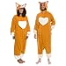 Silver Lilly Unisex Adult Pajamas - Plush One Piece Cosplay Corgi Animal Costume (S)