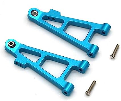 Upgrade Aluminum Alloy Spare Parts Full Set Accessories Compatible with Hyper Go MJX H16BM H16GT H16DR 16207 16208 16209 16210 1/16 Brushless High Speed R/C Cars/Trucks Lower Front Swing Arm