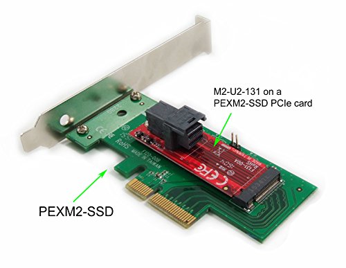 Ableconn Pexm2-Ssd M.2 Ngff Pcie Ssd To Pci Express X4 Host Adapter Card - Support M.2 Pcie (Nvme Or Ahci) Type 2280, 2260, 2242 #TOP6