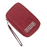 Nombreuses applications : la pochette de voyage convient pour charger des câbles, des écouteurs, des banques d'alimentation, des cartes de jeu, des cartes mémoire, etc