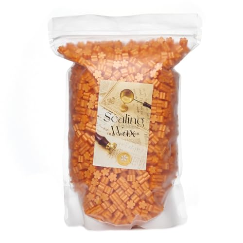 MEAKTSMI G Ceras de sellado en forma de flor para sellos sellos sellos de cera coloridas cuentas para sobres de letras paquete de tarjetas de Navidad