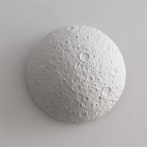 Lámpara de pared con decoración de cráter espacial y aplique LED blanco 6