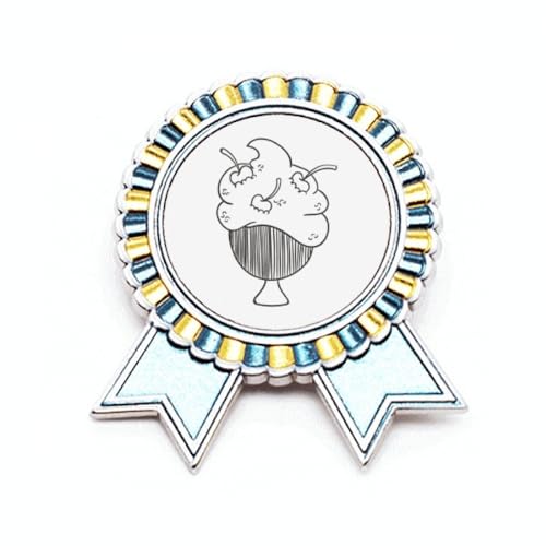 Broche tasse de cerise Black Line en métal idéale sur votre veste