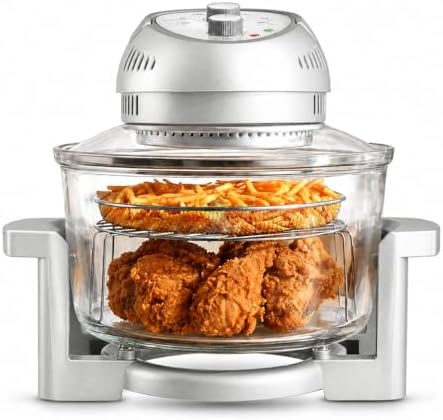 Granitestone 16Qt Large Glass Air Fryer Non Toxic – Family Sized ...