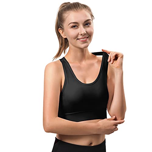 HBselect 3 stuks sportbeha bustier dames bralette natuurlijke vulling sportkleding katoen zonder beugel ademend joggen yoga jumping fitness - Image 3