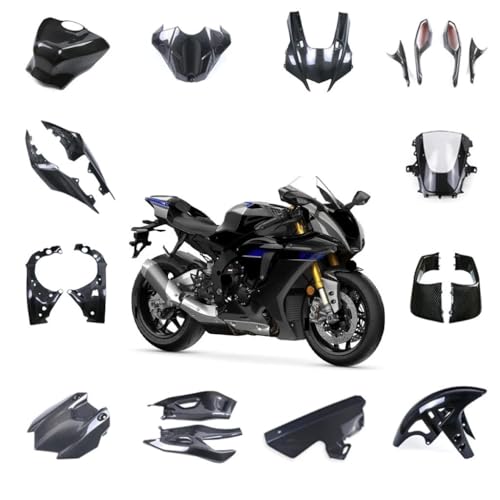 Kit carénage carbone R1 protège réservoir contre rayures et chocs cadre moto 2020-2025