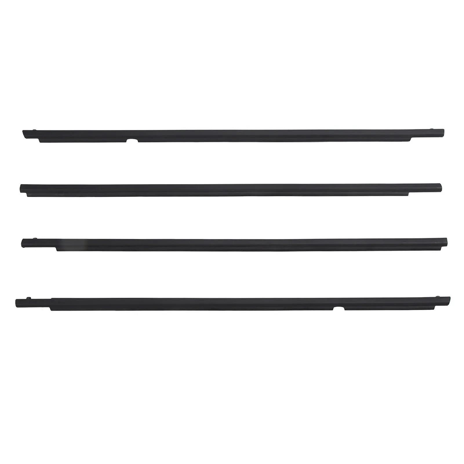 Rubber Seal Weather Stripping 4PCS Car Door Window Weatherstrip Seal 7573012300 Outside Molding Belt Replacement for Toyota for Corolla 2009-2012