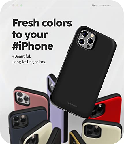 Goospery For Iphone 12/12 Pro (2020) 6.1-Inch Card Holder Wallet Case, Protective Dual Layer Bumper Phone Back Cover With Hidden Mirror - Black #TOP1