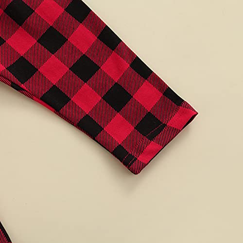 Newborn Baby Boy Girl Buffalo Plaid Pants Cotton Bell-Bottom Flare Pants Christmas Trousers Clothes (Pants,12-18 Months) #TOP1