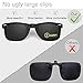 LUFF Gafas de sol polarizadas con clip Unisex-Elegantes y cómodos Clips Gafas...