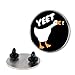 LookHUMAN YEET Goose 1.5 Inch Round Enamel Pin