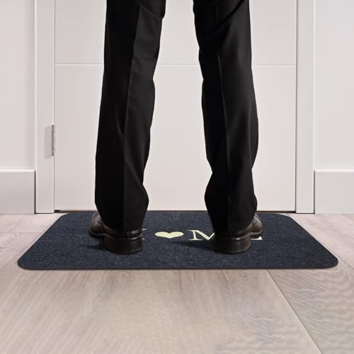 LuLuxinxin 2 STK Fußmatte Willkommen, Schmutzfangmatte, Fußabtreter, Sauberlaufmatte, Türmatte für Eingangsbereich Haustür Innen Außen, Waschbar und rutschfest - 40x60 cm
