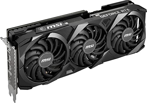 Image of MSI Gaming GeForce RTX 3060 8GB GDRR6X 256-Bit HDMI /DP Nvlink Torx Fan 4 RGB Ampere Architecture OC Graphics Card (RTX 3060 Ti Ventus 3X 8GD6X OC)