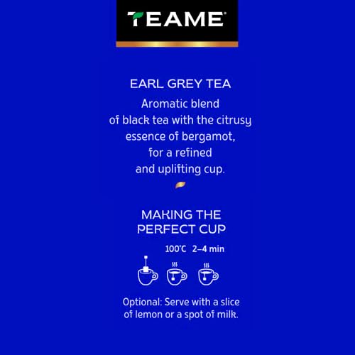 Image of TE-A-ME Earl Grey Black 400 Bags (4x100) | Black Tea Bags | Bold Flavor with Natural Bergamot