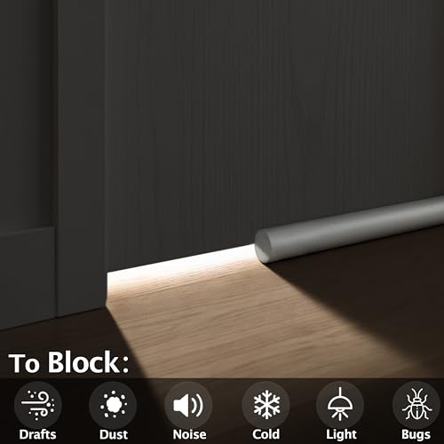 Image of MAXTID Under Door Draft Stopper Cold Air Blocker - Large Doors Seal Gap Bottom of Doors 36 inch Adjustable 30 inch 32 inch 34 inch Weather Stripping Blocker Interior Front Door Sweep Bedroom Must Have