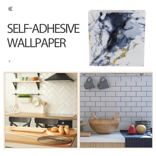 Pegatinas de pared de mármol impermeables PRETYZOOM para renovar paredes sin obras 4