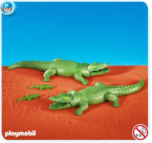 Preisvergleich Produktbild PLAYMOBIL 7894 - 2 Alligatoren mit Babys (Folienverpackung)