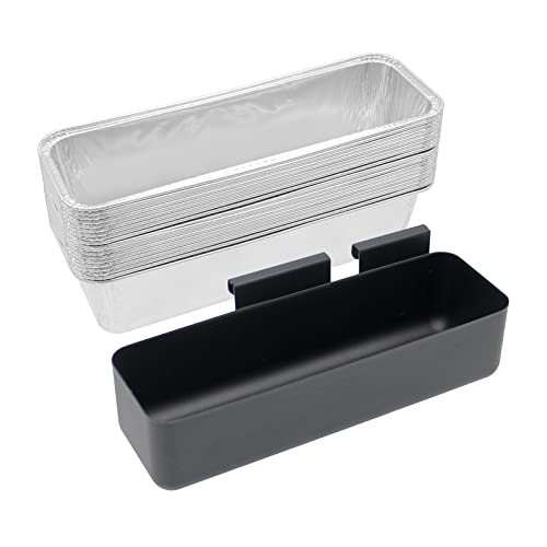 BBQ-PLUS Grease Catcher for Camp Chef Griddles with 20-Pack Disposable Grease Cup Liners Grease Cup/Foil Grill Drip Pans or Camp Chef SG14 SG30 SG60 SG90 SG100 Professional Griddle