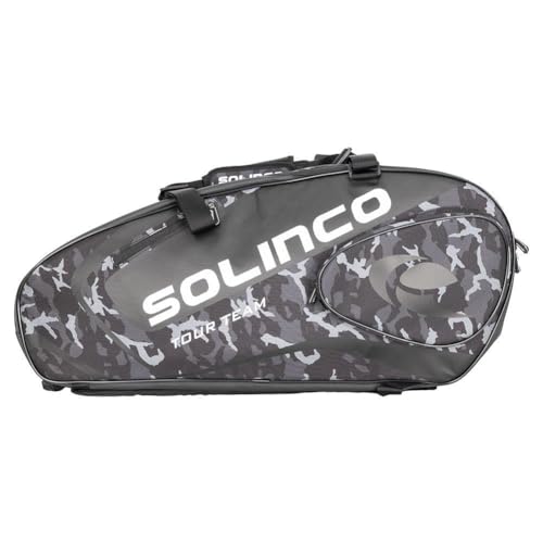 Solinco Black Camo 6 Pack Tennis Racquet Bag