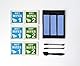 Frostbite 9X High Performance Wärmeleitpad für SSD/GPU/RAM (3 Stärken je 3 Stück: 0,5/1,0/1,5 mm) – 70x20mm, 6 W/mk, weich & sicher, Blau – Amawi Technologies