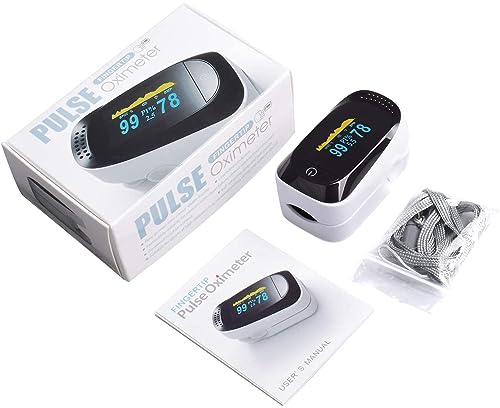 Image of ALEXERA Blood Oxygen Saturation SPO2 & Heart Rate Monitor Black Pack Of 1