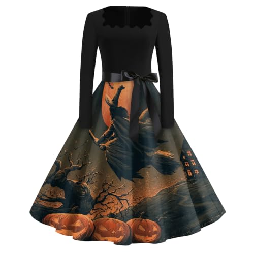 Vestido de Halloween para mujer ideal para fiestas temáticas y cenas de octubre