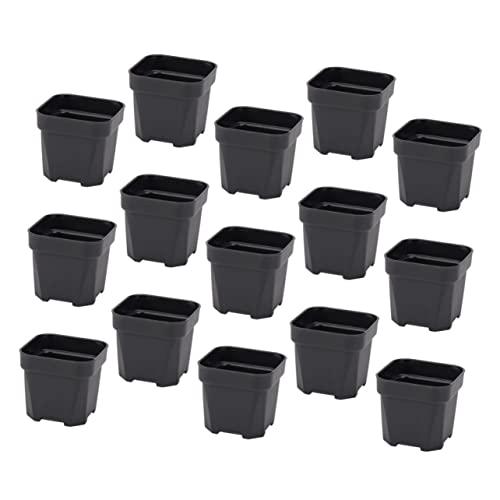 BESPORTBLE 15pezzi Vasi da Fiori in Plastica per Piante Grasse da Esterno con Drenaggio per Balconi, Spazi Verdi e Vivaismo Realizzati in Pp Leggero