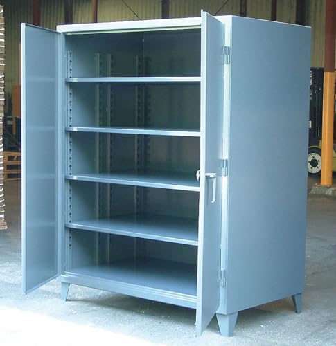 Stronghold, 36 In Deep Battleship Cabinet, Kc-Sdb-36F, W X D X H: 48 X 36 X 72, Oa Hgt: 78, # Of Shelves: 4, Capacity Per Shelf: 1,200#, Unit Weight: 749#, 46-364