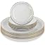 Hammered Clear & Gold