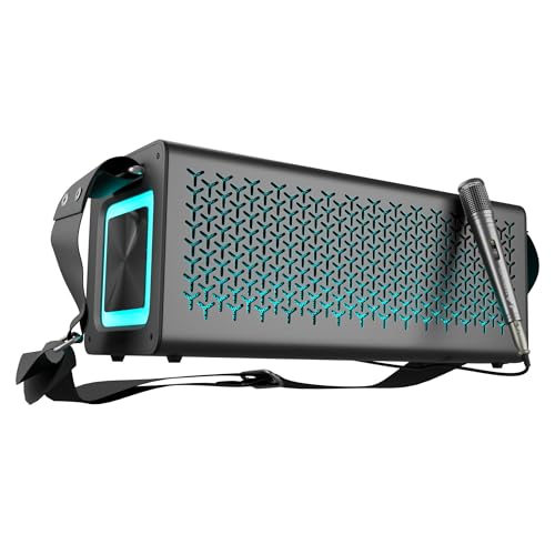 ZEBRONICS Studio R3, Portable Bluetooth Speaker, 140W RMS, 6 Drivers + Dual Passive Radiators, 3EQ Modes, Upto 13 Hrs Playback, 6000mAh Battery, BT v5