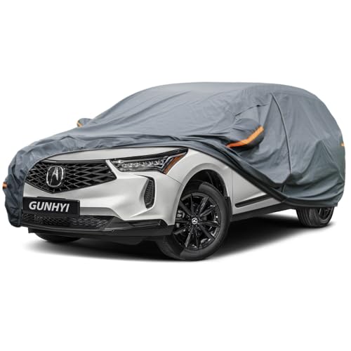Image of GUNHYI Premium Car Cover Custom Fit Acura RDX, 16 Layers Heavy Duty Car Cover Waterproof All Weather with Zipper Door for Sun Rain Snow Dust Uv Protection