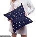 Ambesonne Space Fabric by The Yard, Night Sky with Stars Romantic Space Themed Image Dotted Background Constellation, Decorative Fabric for Upholstery and Home Accents, 1 Yard, Purple White