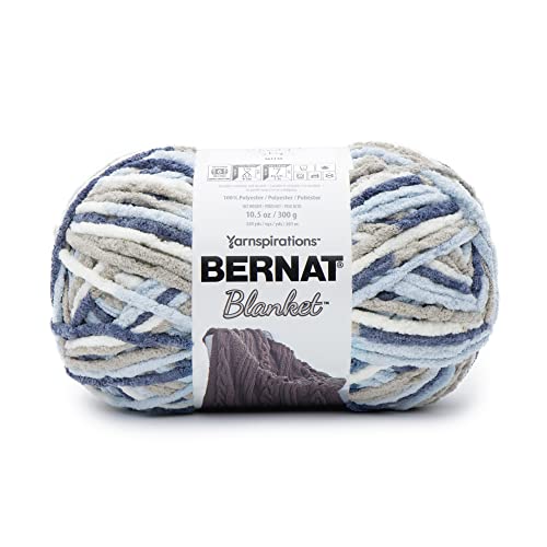 Image of Bernat Blanket Cloudy Sky Yarn - 2 Pack of 10.5oz /300g - Polyester - 6 Super Bulky - 220 Yards - Knitting /Crochet