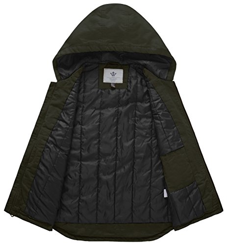 WenVen Men's Quilted Lined Multi Pockets Casual Vest with Hood2