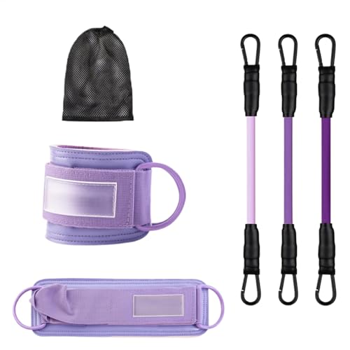 Pesas de tobillo con bandas de resistencia, correas de tobillo para cable Mujeres,ESTOCHAS DE ENTRACIÓN PARA PILATES con puños | Equipo de ejercicio para sesiones de entrada