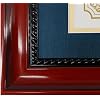 8.5x11 Diploma Frame With Mat - Solid Wood Cherry Finish Display For Certificates & Degrees