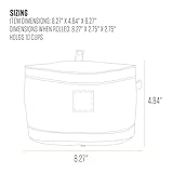 Carhartt Nylon Ente Reise Hundenapf, Packbarer Hundenapf für Futter und Wasser, Carhartt Braun, 10 Tassen Kapazität