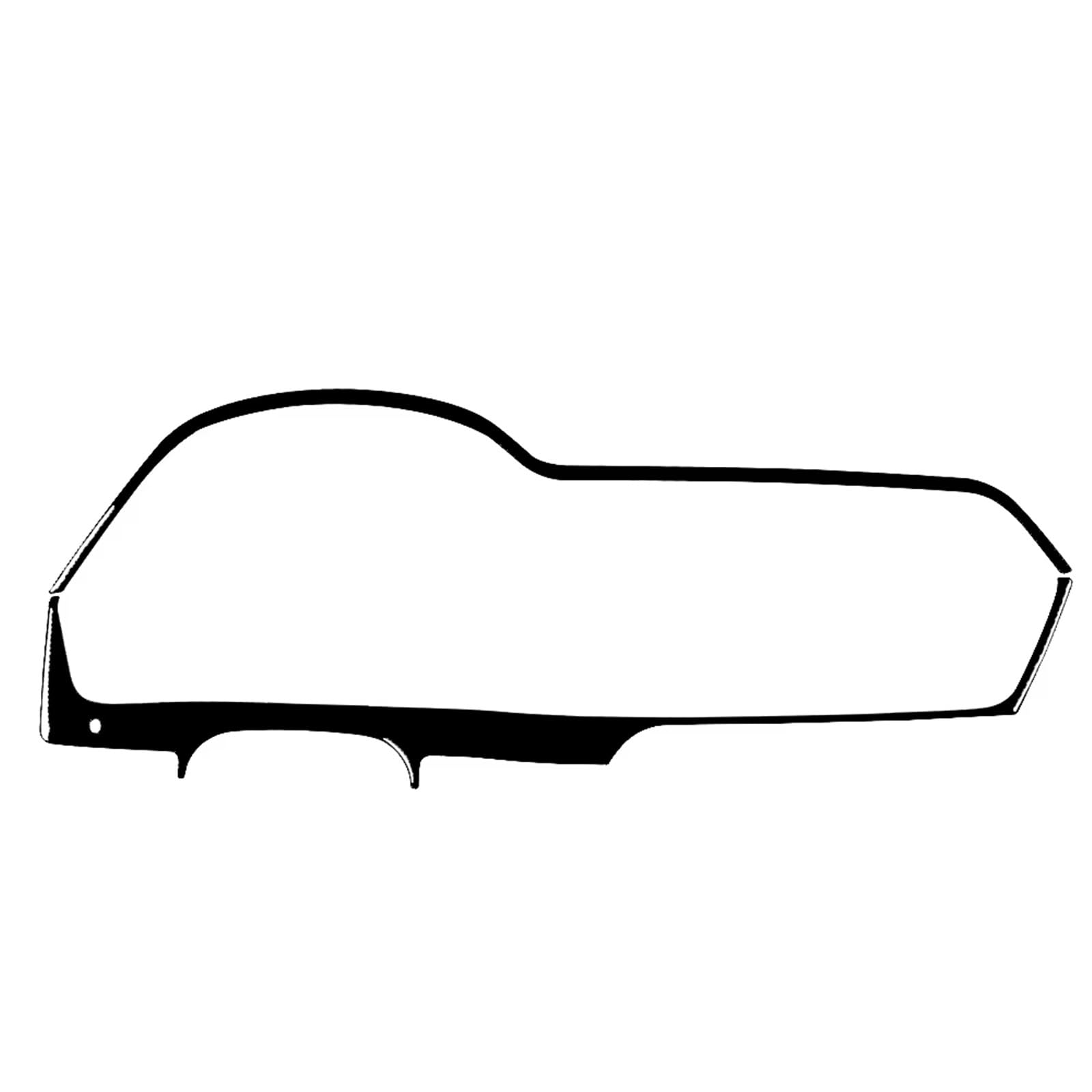 Mbxpxe Black Plastic Lhd Trim Sticker Accessories Real Carbon Fiber Speedometer Dashboard Cover Trim Interior Sticker Modification For Benz W204 2012 2013 2014 Car Interior Decoration(Black Plastic Lhd)