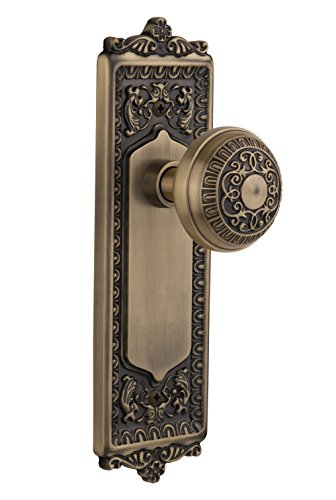 Black Friday - 40% OFF Nostalgic Warehouse 714982 Egg & Dart Plate with Egg & Dart Knob, Privacy - 2.75", Antique Brass