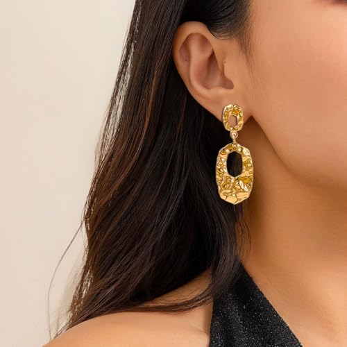 ainty Stud Dangle Drop Earrings for Women Fashion Accessories, Classic Comfortable Gold Statement Earrings Anniversary Birthday Mother Day Women's Jewelry Gifts 14g