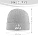Jesus Christian Faith Cross Helps Map Knit Hat Warm Fashionable Cuffed Knitted Hat Winter Beanies Skull Caps Unisex Vintage Full Cover Cap Black