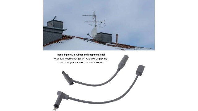 Adattatore Cavo Estensione Per Starlink Da SPX A RJ45, Velocità 1200 Mbps, 2 Connettori RJ, 31.5 E 34.8 Cm, Per Connessione Stabile