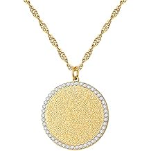 Qitian Islamic Jewelry Gifts for Women Muslim Pendant Gold Allah Arabic Necklaces Ayatul Kursi Necklace Islam Eid Ramadan Gifts for Women Men