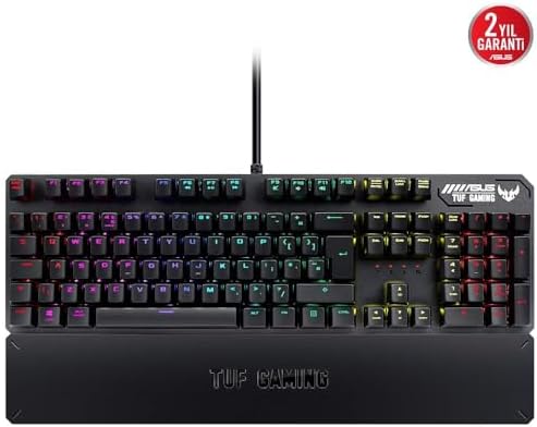 Asus TUF Gaming K3 RGB Red Switch Mekanik Kablolu Gaming (Oyuncu) Klavye