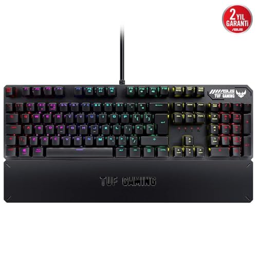 Asus TUF Gaming K3 RGB Red Switch Mekanik Kablolu Gaming (Oyuncu) Klavye | K3 Red…