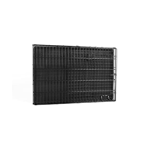 Amazon Basics Foldable Metal Wire Dog Crate with Tray, Single Door, 42 Inch Amazon Basics Foldable Metal Wire Dog Crate with Tray, Single Door, 42 Inch
