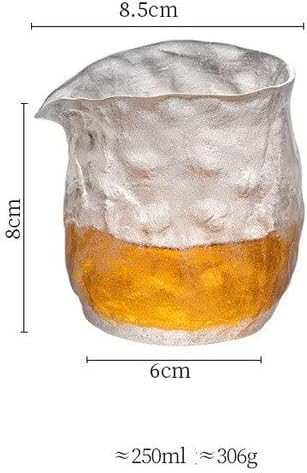 Miniatura 7 de 8.5 fl oz de gama alta congelado vidrio quemado feria taza de té hecho a mano jarra de té Kung Fu té divide té Chahai dispensador de té Justicia