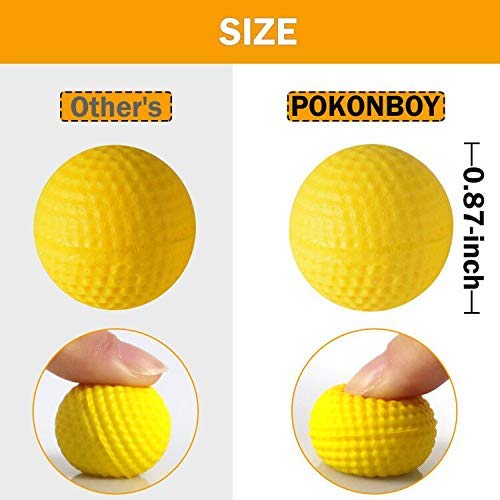 Pokonboy Upgraded 500-Round Balls Refill Pack Compatible With Nerf Rival Apollo, Zeus, Atlas And Artemis Blasters (Storage Bag Included) #TOP1